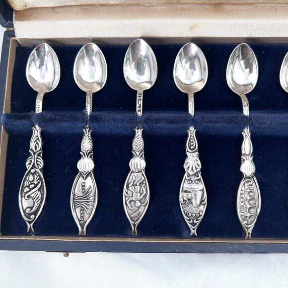 Vintage Prata 99 Silver Plated Spoons - Set of 12 from Brazil in Original Box - Picture 3 of 8